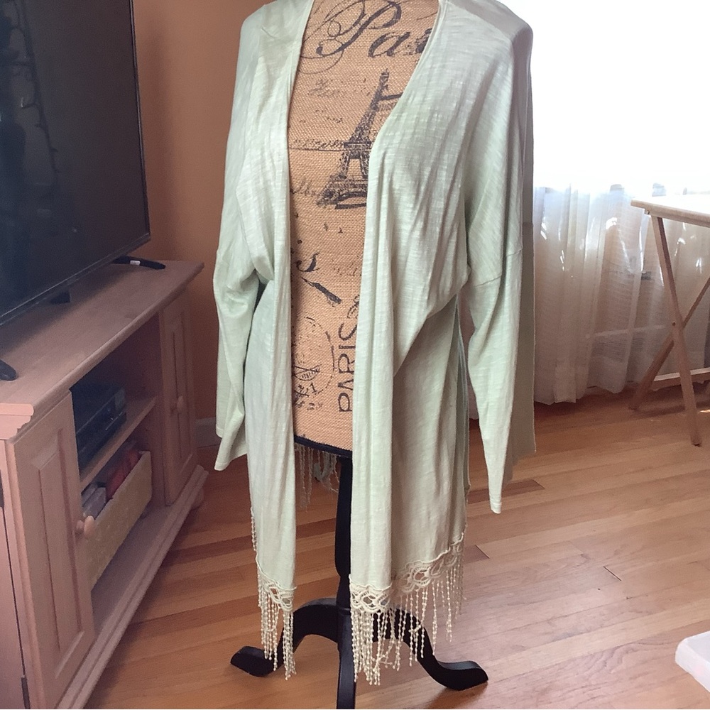 Green cover- up / jacket